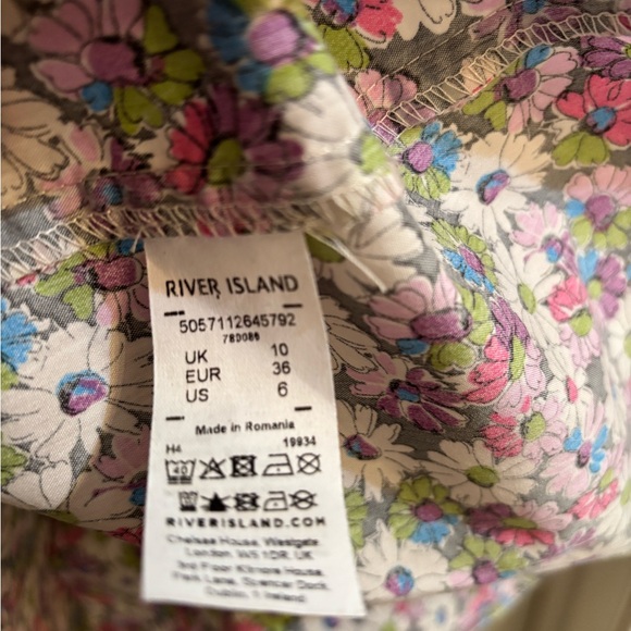 RIVER ISLAND Floral Dress Women’s Size 6 US Small NEW with tags - Picture 7 of 10